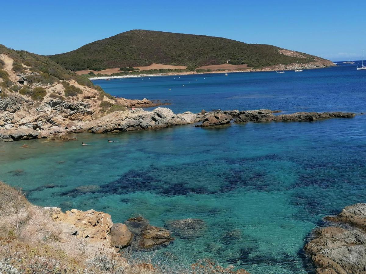 Coin De Paradis Vue Dominante Sur Mer, Montagne Et Tour Genoise Avec Jacuzzi Pino 외부 사진